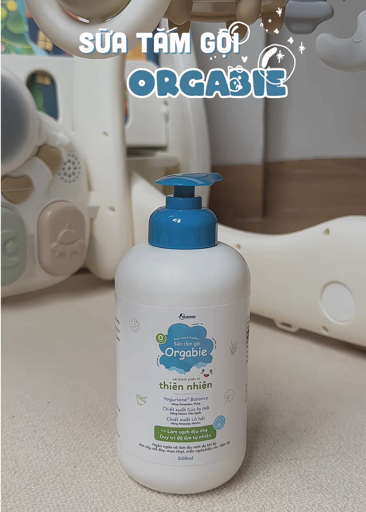 Sữa tắm cho em những ngày da mẩn ngứa dễ chịu liền 🫧 #pandababi🐼 #suatamgoi #suatamchobe #tamgoichobe #orgabie #chamsocbeyeu 