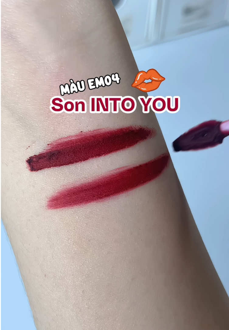 Cái màu son EM04 @INTO YOU.VN gây thương nhớ dễ sợ, mê lắm💋🤗#unboxing #xuhuong #review #viral #intoyou #sonbun #sonbunintoyou #sonbunnuchinh 