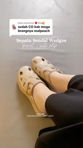 Membalas @❤️ RIA🥰 masyaaAllah kak.. semoga suka yaa ..dan lancar selalu rezekinya 🤎🤎🤎🤎 #sepatusendal #sepatusendalwanita #sepatusendalwedgeswanita 