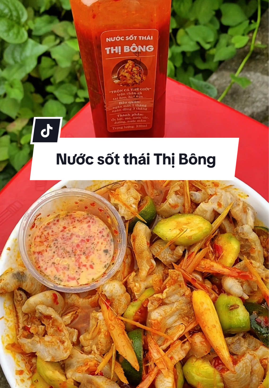 Sốt thái Thị Bông trộn chân gà, tai heo, gỏi hải sản, chua cay mặn ngọt đậm đà #nhunguyen28 #sotthai #sotthaitronchanga #anvat #meohay #reviewanngon #review #food 