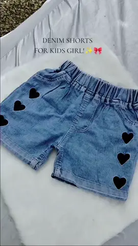 Embroidered design Denim Shorts for kids Girl!🌸🎀Ganda!🥰#fyp #fashion #denimshorts #maongshortforkids #fypageシ #outfitforkids #tiktokfinds #koreanstyle 