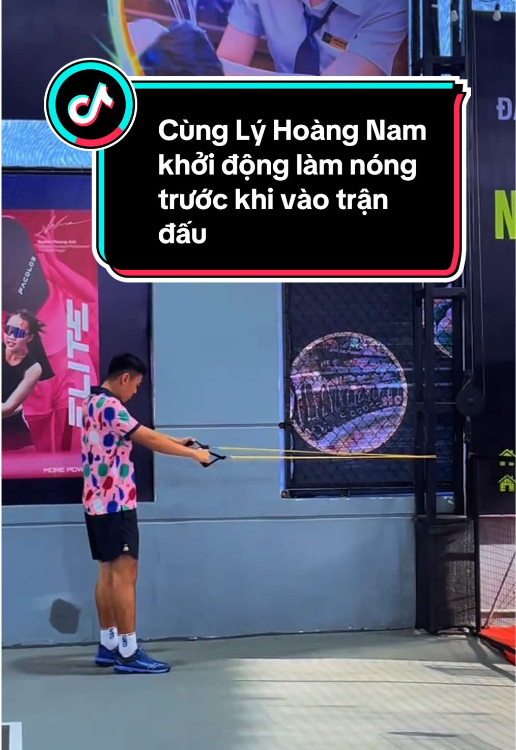 Lý Hoàng Nam khởi động làm nóng trước khi vào trận đấu #pickleball #lyhoangnam #xuhuongtiktok 