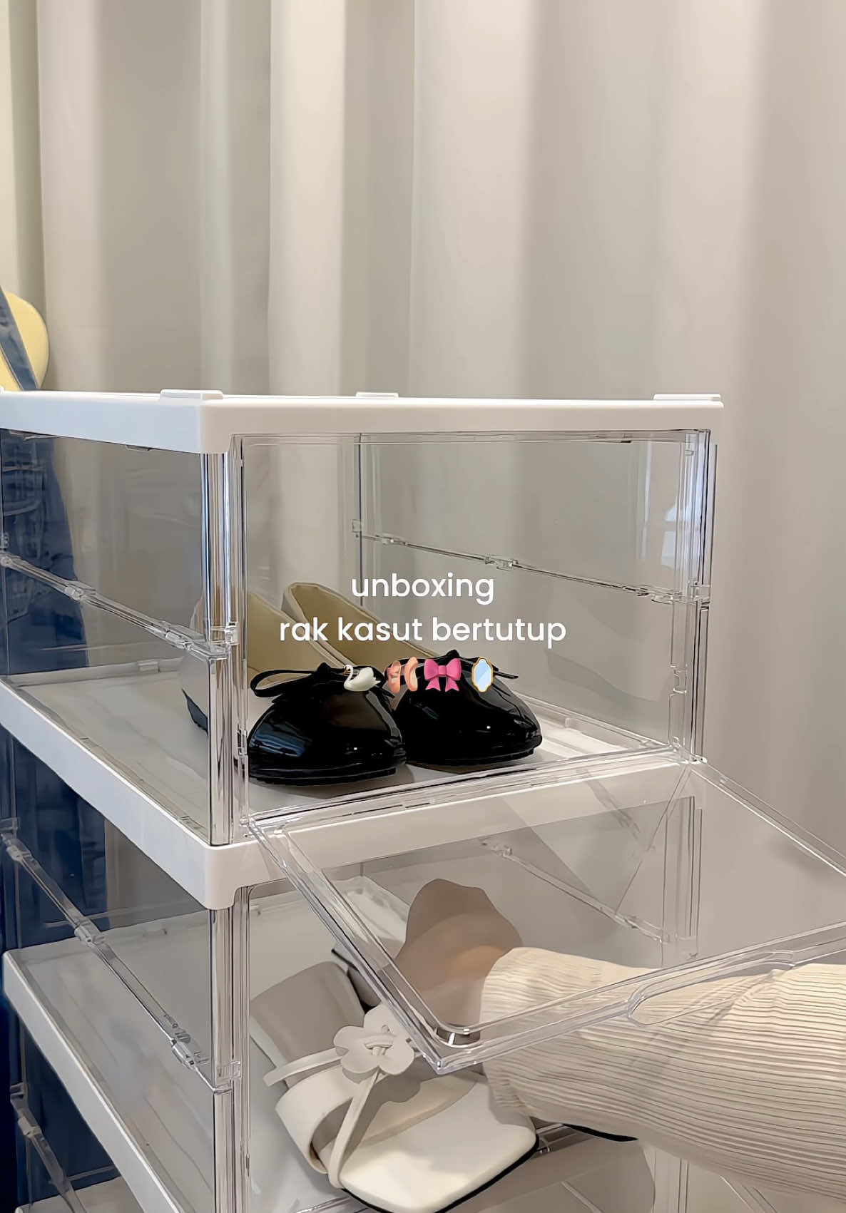 Jom unboxing rak kasut bertutup 🛒✨☁️ #shoes #fyppppppppppppppppppppppp #MurahBerkualiti #murah 