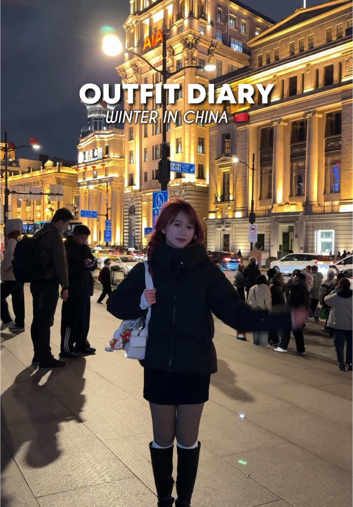 loveee layering for winter 😗 save as inspo for your next winter trip! ❄️☃️🧣#winteroutfits #outfitideas #china #shanghai #winterfit #outfit #shellyduvall 