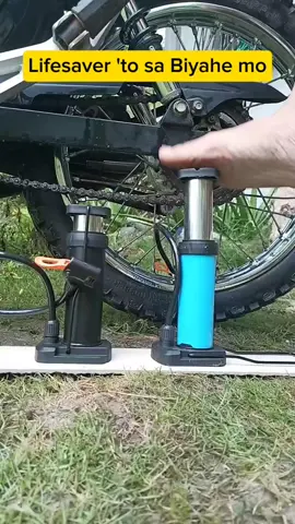Lifesaver sa biyahe itong mini foot pump #flattire #biyahe #worryfree #lifesaver 