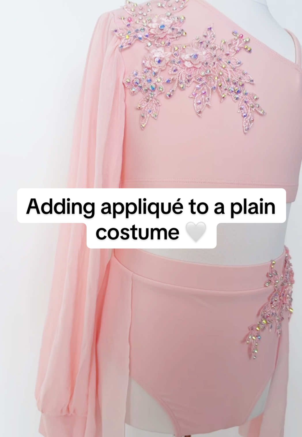 Did you know you can add our appliqués to plain costumes to give them a bespoke look? 🤍 #creatorsearchinsights #lyrical #lyricaldance #lyricalcostume #dance #hairaccessories #festival #competition #pretty #lyricalstyle #dancemom #fyp #modern #flowers #march