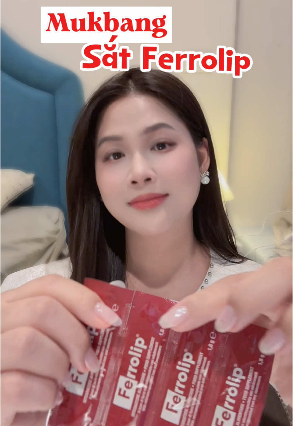 Mukbang sắt bột Ferrolip #merofi #mẹrofi #mangthai #mebau #mẹbầu #sắtferrolip#săsopmẹRofi #sắtbột 