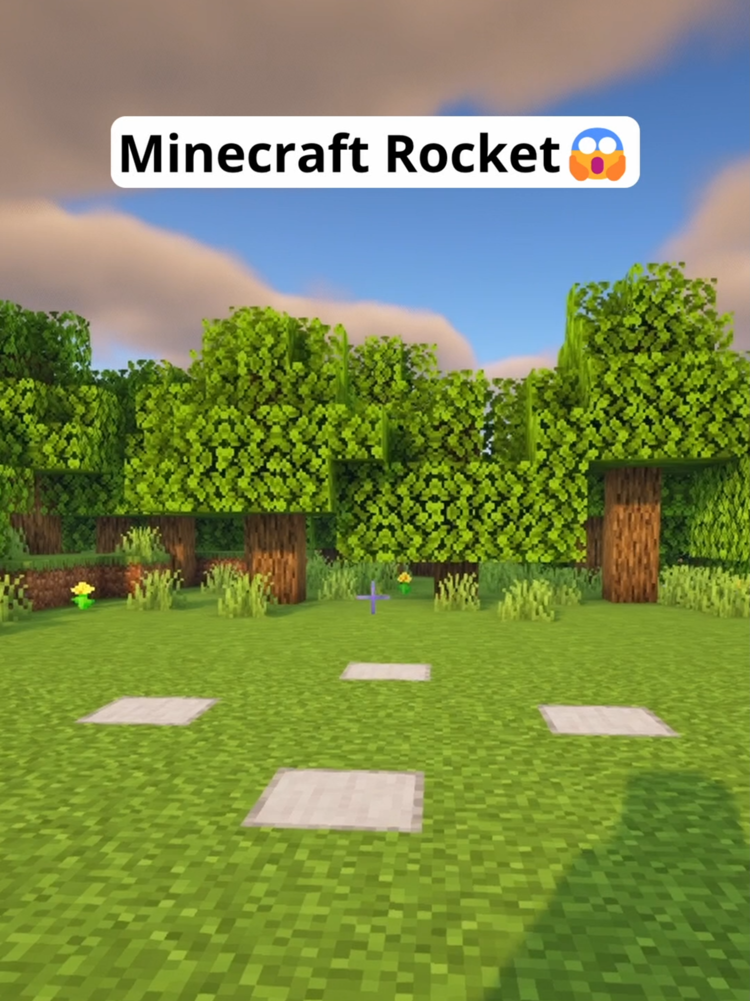 Minecraft Working Rocket😱 #Minecraft #minecrafttutorial #fyp 