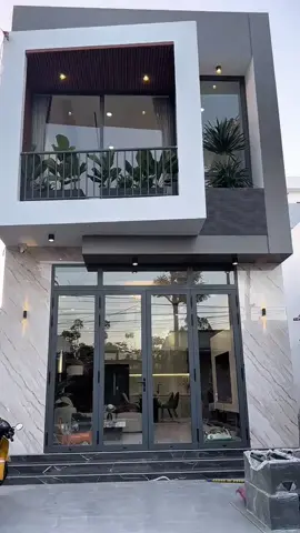 Nhà trệt lầu, dt 5x12, thiết kế phong cách hiện đại