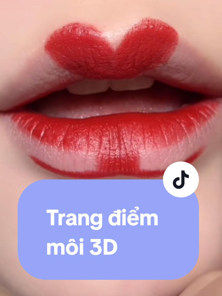 Đôi môi căng mọng quá. Cùng học vẽ môi 3D nào các cô gái #toson #trangdiemmoi #moi3d 