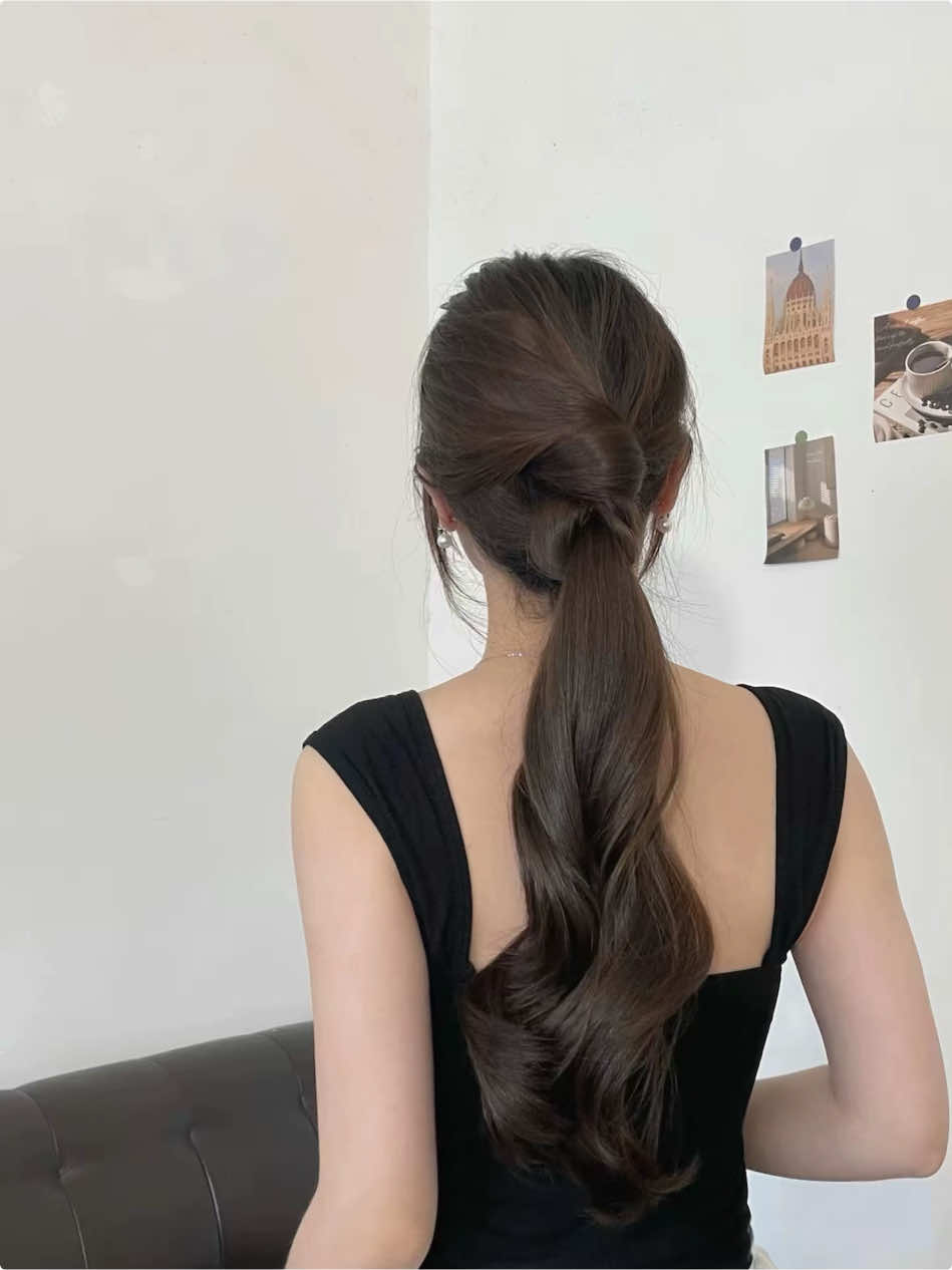 Replying to @GrceLiin🔆 Super easy! 30 detik jadi 🤭💖  #hair #hairstyle #hairtutorial #tutorial #fyp #foryou 