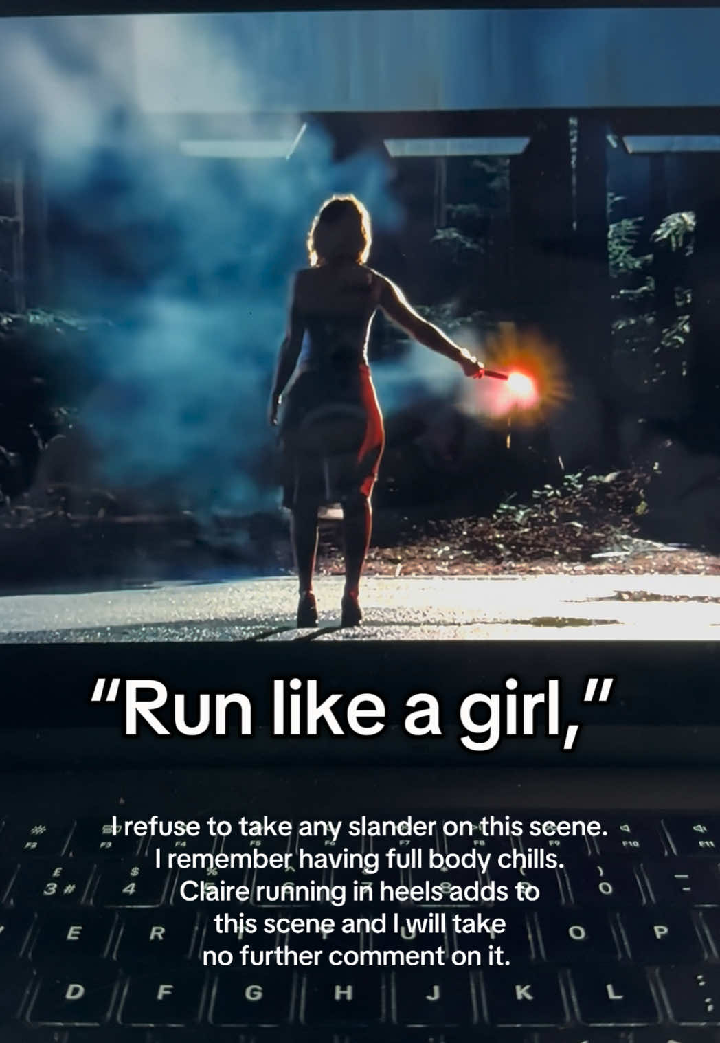 Run like a fucking bad ass Claire and bring the T-Rex with you. #runlikeagirl #jurassicworld #jurassicpark #trex #movie #jurassicworldedit #youmademedotoomuchlabour #fyp #foryoupage❤️❤️ 