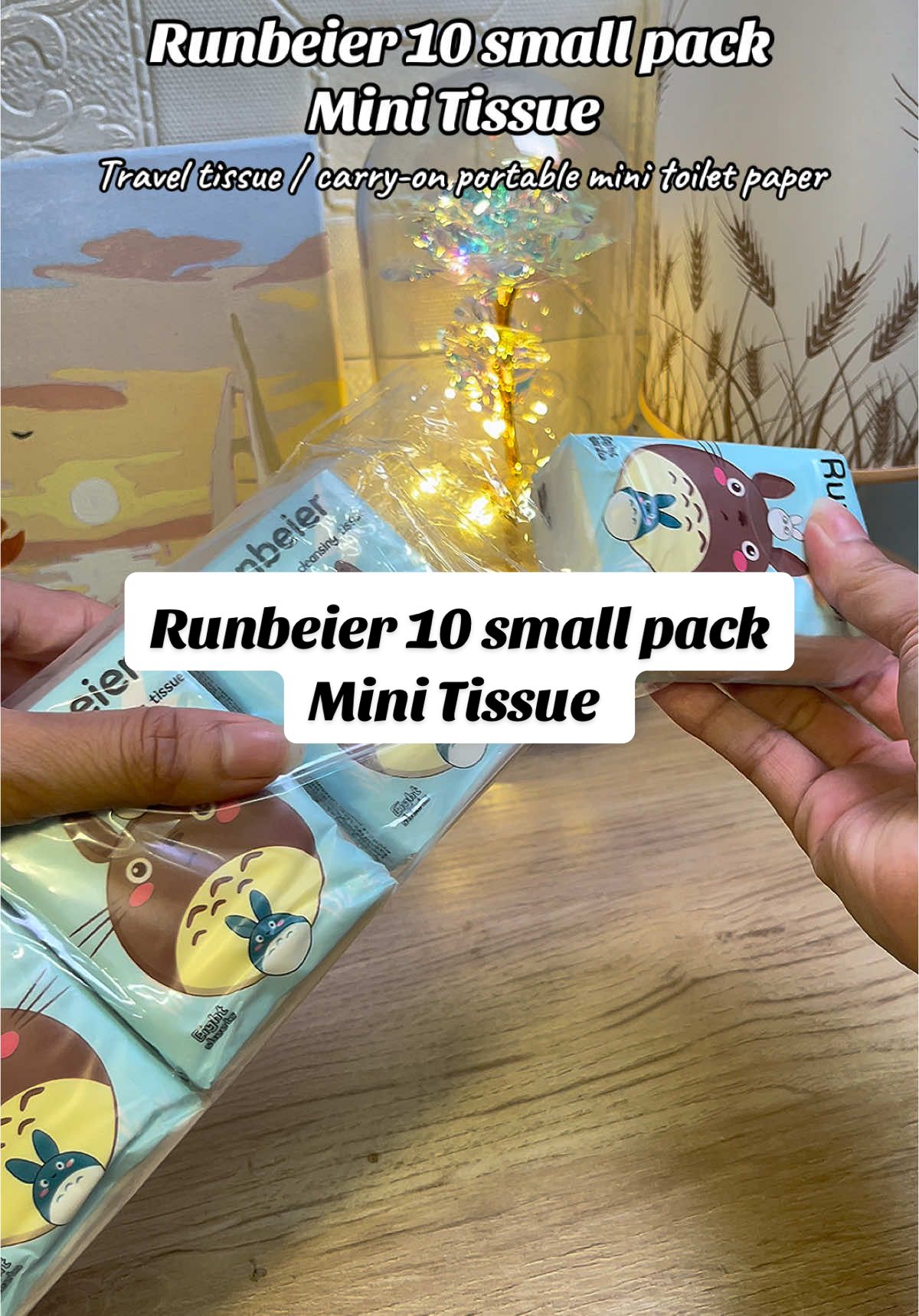 Runbeier 10 small pack handkerchief paper small package paper towel carry-on portable mini toilet paper #traveltissue #minitissue #tissue #papertowel #carryontissue 