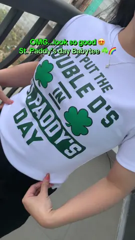 Enjoying party night In Paddy’s day with baby tee 💚😘 #stpatricksday #stpaddysday #paddysday #party #stpatrickdayparty #patrickdayoufitreveal #outfit  #patrickdayshirt #irishgirl #luckygirl #babytee #irishshirt #womenshirt #y2kbabytee #gift 