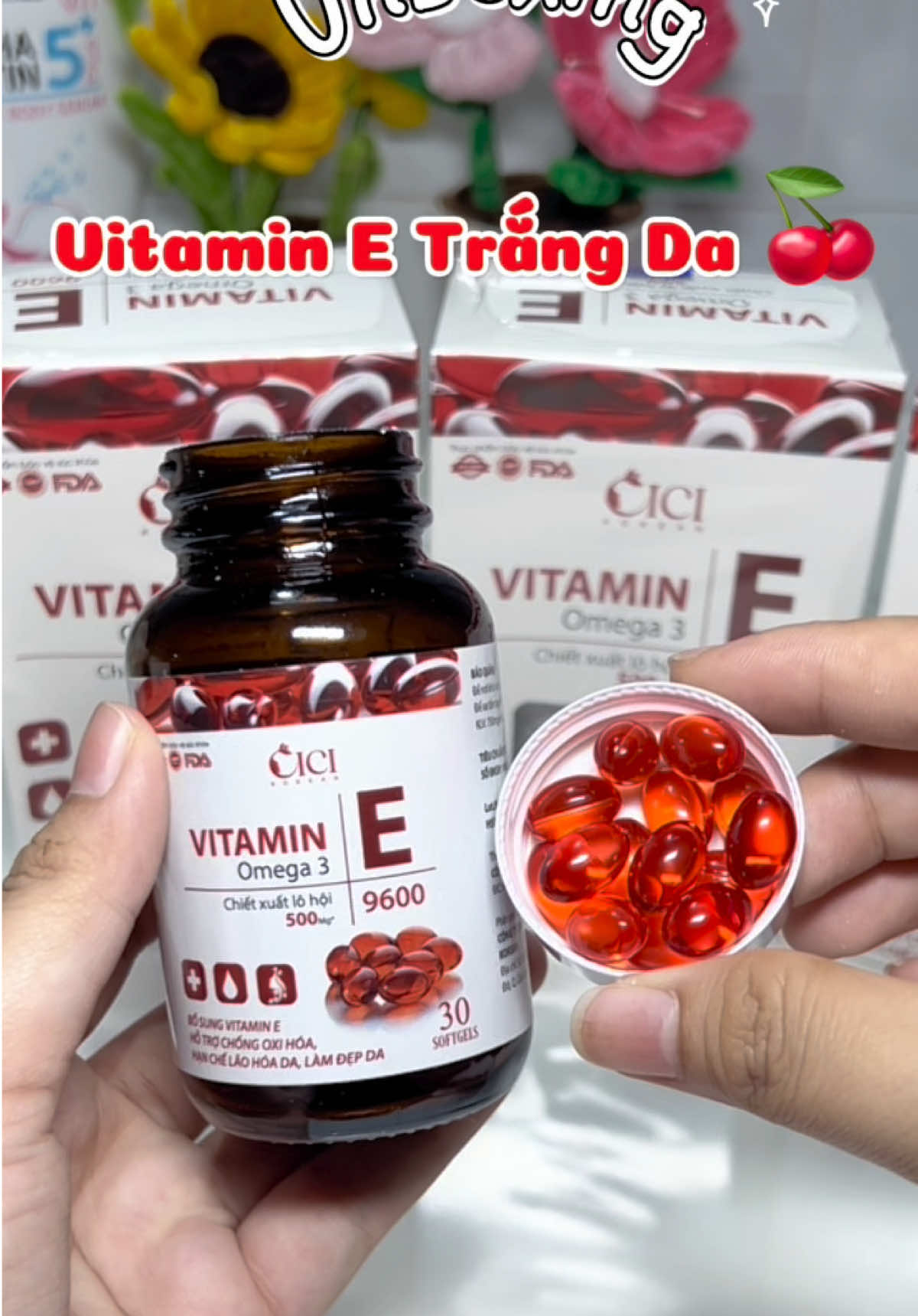 Muốn da trắng sáng khoẻ đẹp từ bên trong thì nhớ phải bổ sung thêm vitamin E nha mấy bà 🥰