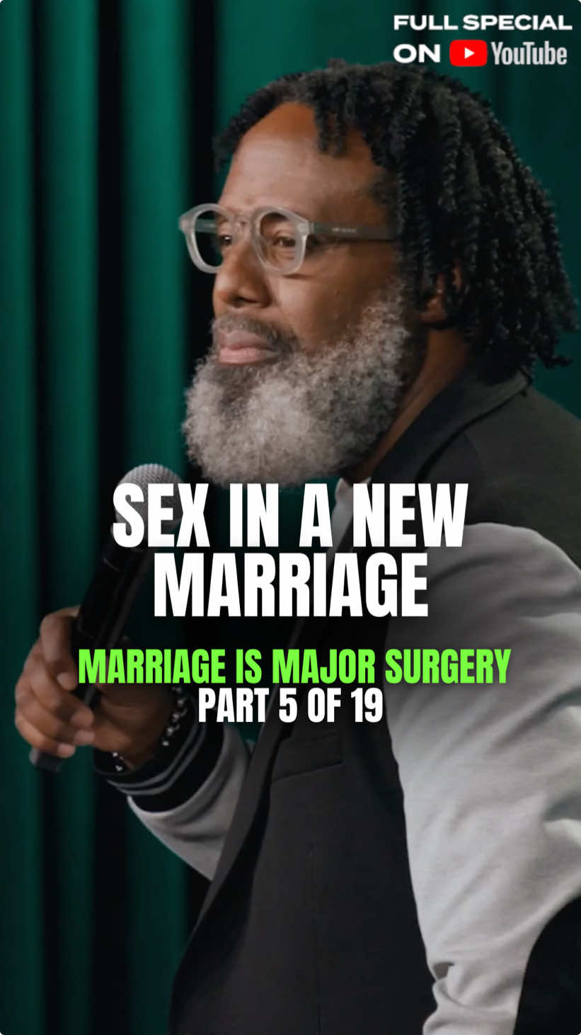 Part 5 of 19...  @Marcus D Wiley’s new special Marriage is Major Surgery is available NOW on the Ali Siddiq YouTube page and Marcus’ YouTube page.  MY new special premieres this Sunday march 9.  Come see us this weekend in #knoxville & #memphis.  All info at AliSiddiq.com   Mar 7, Knoxville         Mar 8, Memphis    March 9:  NEW SPECIAL PREMIERES        Mar 14, Mobile            Mar 15, Columbus, GA           Mar 21, San Francisco   Mar 22, Fresno                   Mar 28-30: Tulsa  April 4&5: Detroit (filming 2 specials)      Apr 11, Shreveport      Apr 12, New Orleans   Apr 18, Toledo Apr 19, Grand Rapids              Apr 25, Akron  Apr 26, Indianapolis                May 2, Minneapolis                 May 3, Milwaukee       May 10, Chicago                     May 16, Augusta         May 17, Macon            May 23, Savannah     May 30, Boston           May 31, New York City Jun 6, San Jose             Jun 7, Los Angeles                  Jun 13, Atlanta             Jun 14, Birmingham    Jun 20, Raleigh            Jun 21, Nashville         AliSiddiq.com or Link in bio #MarcusDWiley #AliSiddiq #ChristianComedy #StandUpComedy #BlackComedians #ComedySpecial #MarriageComedy #StorytellingComedy #CleanComedy #ChurchComedy #FaithBasedComedy #ChristianHumor #RelationshipComedy #MarriageJokes #BlackComedy #LaughOutLoud #FunnyMarriageJokes #ComedyClips #ChristianContent #HilariousStandUp #FaithAndFunny #GodlyLaughs #MarriageAdvice #LoveAndLaughter #ComedyForTheCulture #ChristianStandUp #LaughWithPurpose #RelationshipHumor #GospelComedy #BlackExcellence #standupcomedian #newcomedy #funnystory #truestory #ontournow #comedytour #funny #funnyvideos #trending #viral #instadaily #trendingnow #comedy #married #marriage #divorced #church #christian #preach
