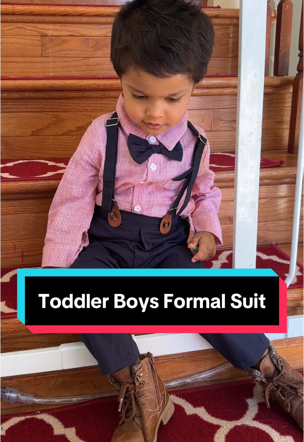 Toddler Kids Baby Boys Formal Suit Gentleman Pink Striped Shirt with B...#toddler #toddlersoftiktok #boysformalsuits #fashion #kidsfashion #fashionwears #kidstiktok #boysfashion #boysstyle #children #OWBUVTY 