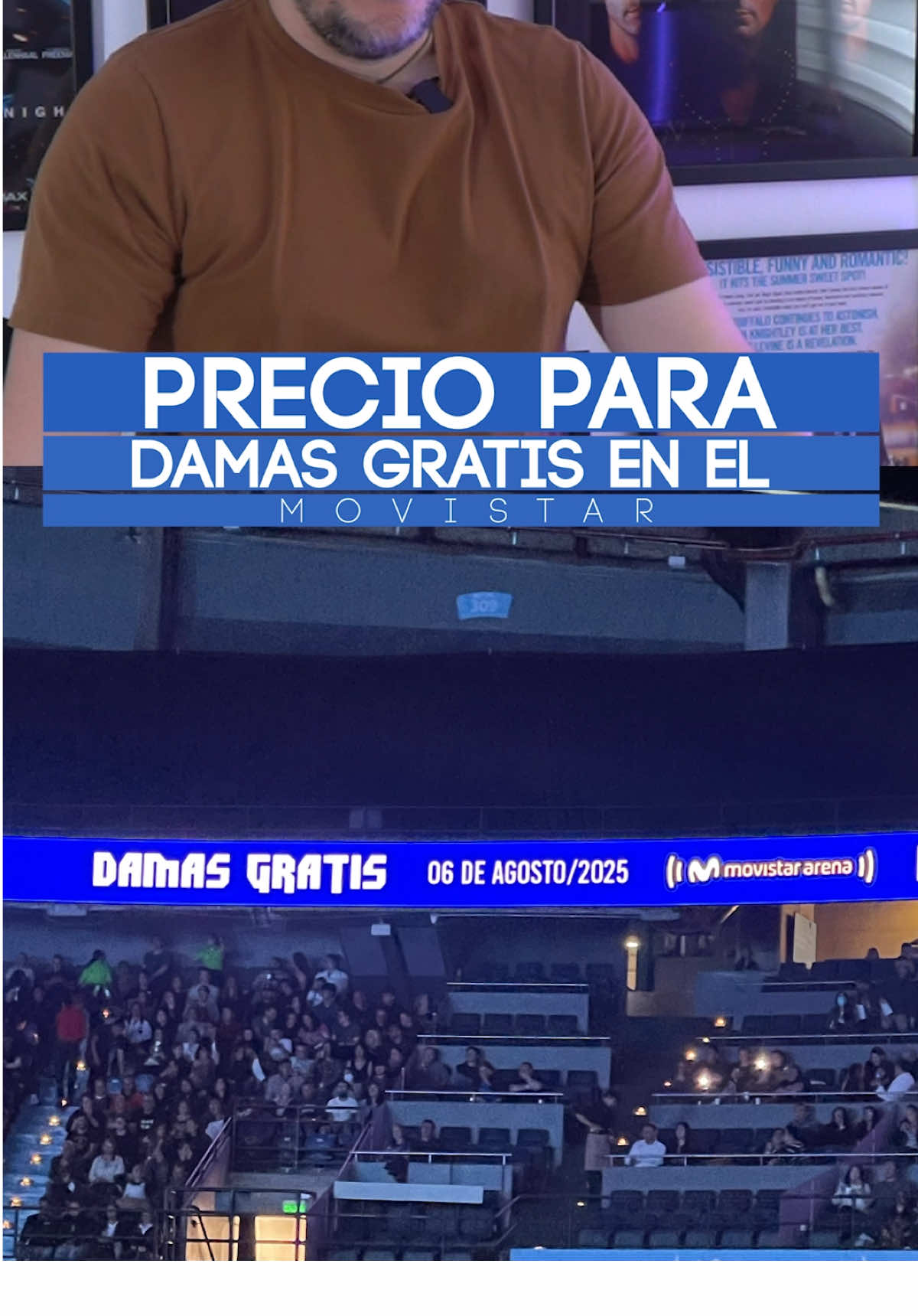 ¡Damas Gratis en el Movistar Arena! El próximo 6 de agosto viviremos la fiesta con más cumbia de la historia de este recinto y con precios súper baratos! Se los cuento ¿será sold out? #damasgratis #damasgratisvaatocar #Cumbia #futbol #millonarios #santafe #movistararena 