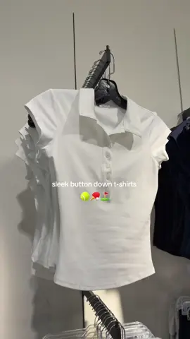 for my sporty girls  @Garage Clothing #iweargarage #new #sleek #collaredshirt #buttondown #tshirt #sporty #tennis #golf #athlete #athleticwear #navy #white 