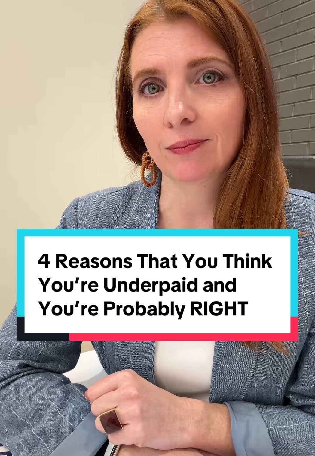 ⬇️Not everyone is underpaid, watch 4 reasons you think you’re underpaid but you’re WRONG @Anna Papalia  🚨Disclaimer, just because a new hire is getting paid more than you does NOT mean you are underpaid.    4️⃣ If your job description and responsibilities have changed since you were hired but your pay has not. If you have acquired a professional designation and/or a degree but your still getting paid the same, then you’re probably underpaid.   3️⃣ You haven’t had a performance review in years and your boss refuses to talk with you about salary, then you’re probably underpaid.    2️⃣ You didn’t negotiate your salary when you first took the job and you are kicking yourself because you now realize that you are underpaid.    👉Watch this @Anna Papalia to learn how to negotiate so it doesn’t happen to you again 👈   1️⃣ If you’re consistently outperforming your boss and or others in a similar role yet they are being paid more than you then you’re probably underpaid.    #salary #pay #underpaid #wages #compensation #job #work #careeradvice 