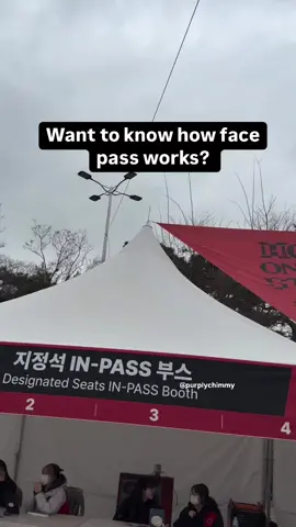 How does face pass work? You register online - only works after you have a concert ticket  Then you have to download the Korean app to register your face Remember to remove your glasses if any.  At the venue collect your wristband with facepass - only for standing ( this could change but this was the case for jhope) You need your ticket and ID to get a wristband ! If you have seats and want a wrist band then do NOT register face pass and get a band at the inpass registration tent When it’s time, just line up and get verified with face pass! Then you are in! Enjoy the concert! #BTSARMY #BTS #KPOP  #Jungkook #Jimin  #Suga #JHope #Jin #Taehyung #RM #facepass #hopeonthestage #koreaconcerts #inpass 