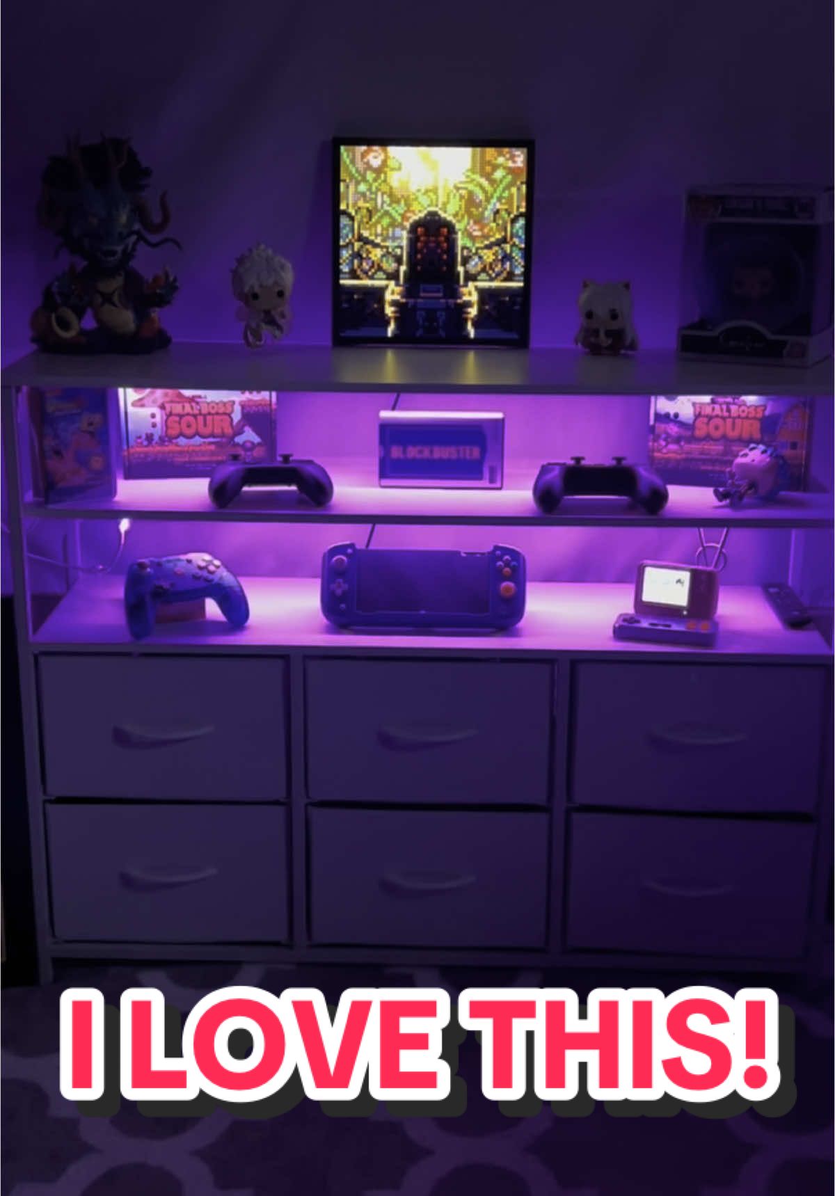 I love this Dresser!  #tiktokshop #tiktokmademebuyit #tiktokfinds #gamer #funkopop 