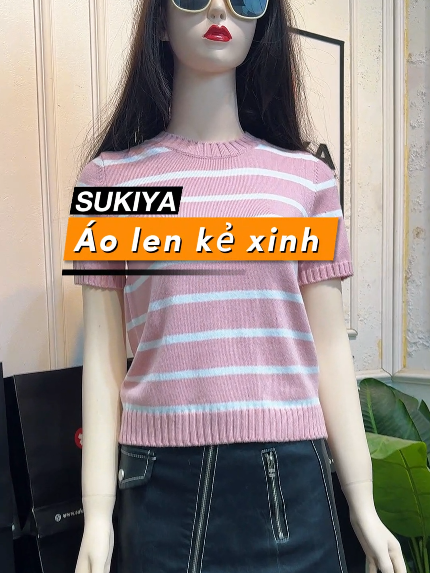 Áo Len Dệt Kim Nữ Ngắn Tay Mát mẻ lịch sự ( Outfit 267) #aolennam #sukiyafashion #xuhuong2025 #aosweater#aolenxinh #aolenngantaynu #aolen #viraltiktok #aolennu