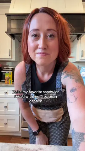 1 cup hot water (hot from the sink is fine) + 1 packet yeast + 2 tbsp of sugar. Mix and let sit for 10 minutes  Put that in a mixer with a dough hook or mixing bowl to mix by hand. Add 1/4 cup vegetable oil and 1 1/4 tsp of salt. Add 3 cups of flour one cup at a time until mixed. Knead by hand or in mixer with dough hook for about 5-10 minutes. Put in a bowl and cover with a towel and let rise for 1.5 hours. Form into loaf and put in greased loaf pan. Cover again and let rise another hour. Bake 25 minutes at 350. Best sandwich bread ever.