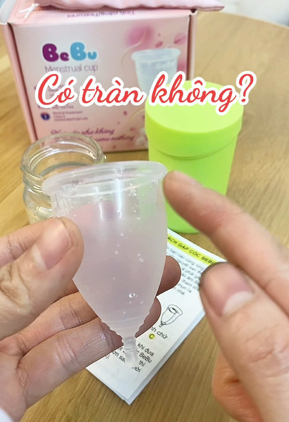 Cốc nguyệt san- 1 sản phẩm sử dụng thay thế hoàn toàn băng vệ sinh trong ngày đèn đỏ#cocnguyetsan #cocnguyetsanbebu 