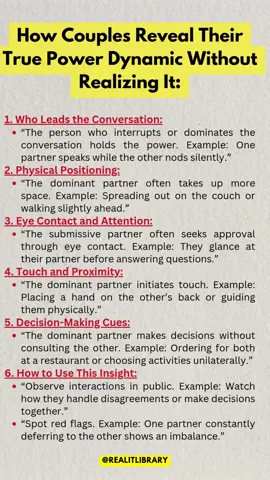 How Couples Reavel Their True Power Dynamic Without Realizint it. Ebook Link In Bio.#manipulation #manipulator #psychology #psychologie #psychologytricks #psychologytips #psychologytok #realitlibrary #darkpsychology #darkpsychologytricks #darkpsychologysecrets #darkpsychologyfacts #SelfImprovement #narssisist
