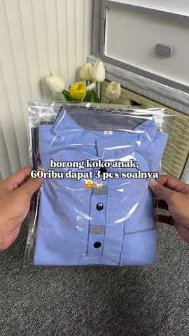 60ribuan dapat 3 pcs, buruan cek keranjang kuning! #fyp #pakaiananak #kokoanak 