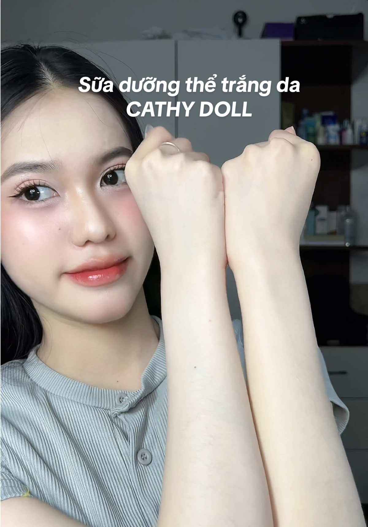 Nâng tông tự nhiên, dùng siu mê luôn mấy ní oii #ready2white #trangda #cathydoll 