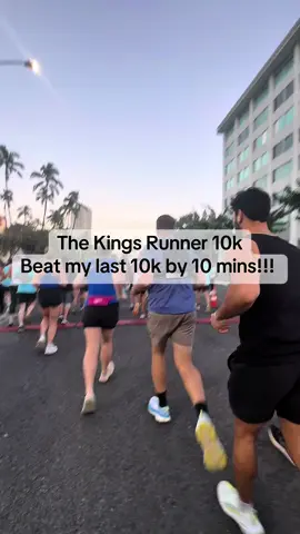 This run! What a whirlwind. Ran this on 3 hours of sleep and ended with a new PR! There’s something about running with friends that just pushes you to do better 🫶🏼 @Ty #Running #kingsrunner10k #runningcommunity #CapCut  