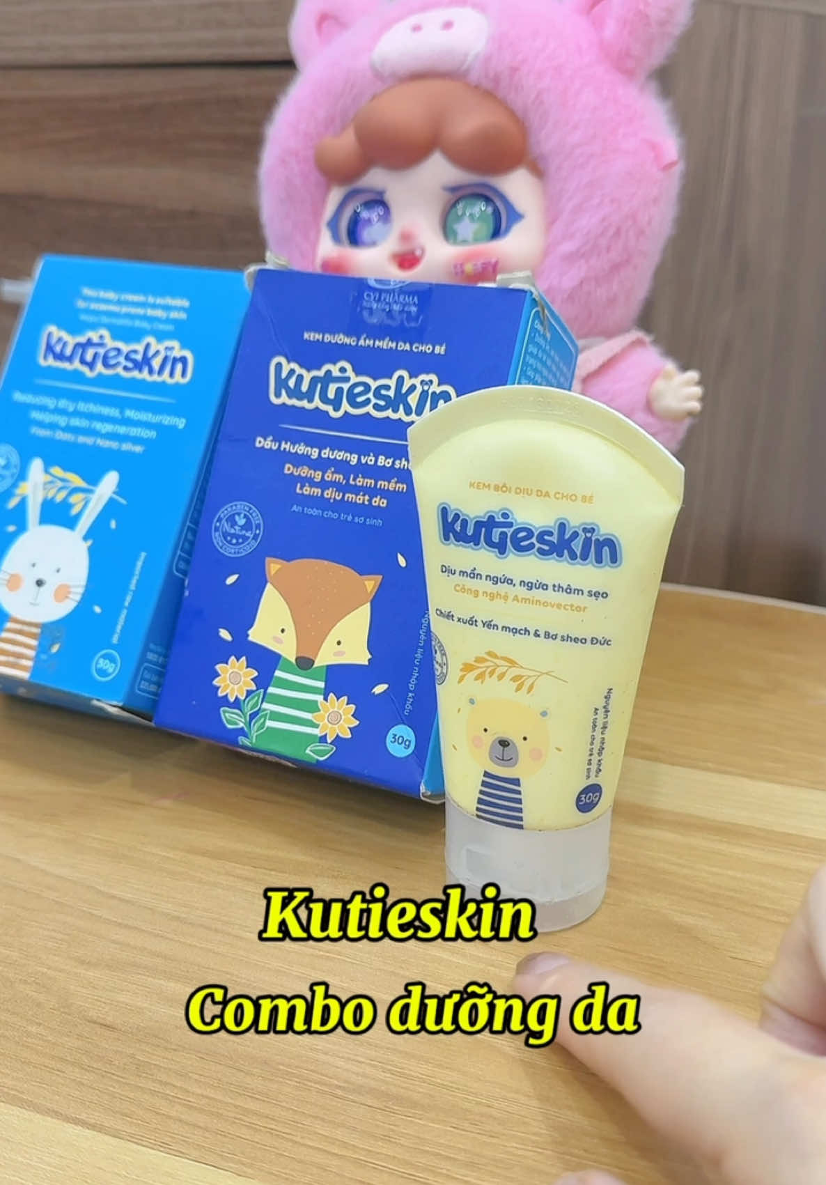 Combo kem dưỡng ẩm và dịu da #chamcon #mẹbimsua #kutieskin #kemboidiudachobe #kemduongam #review #chipsuhouse 