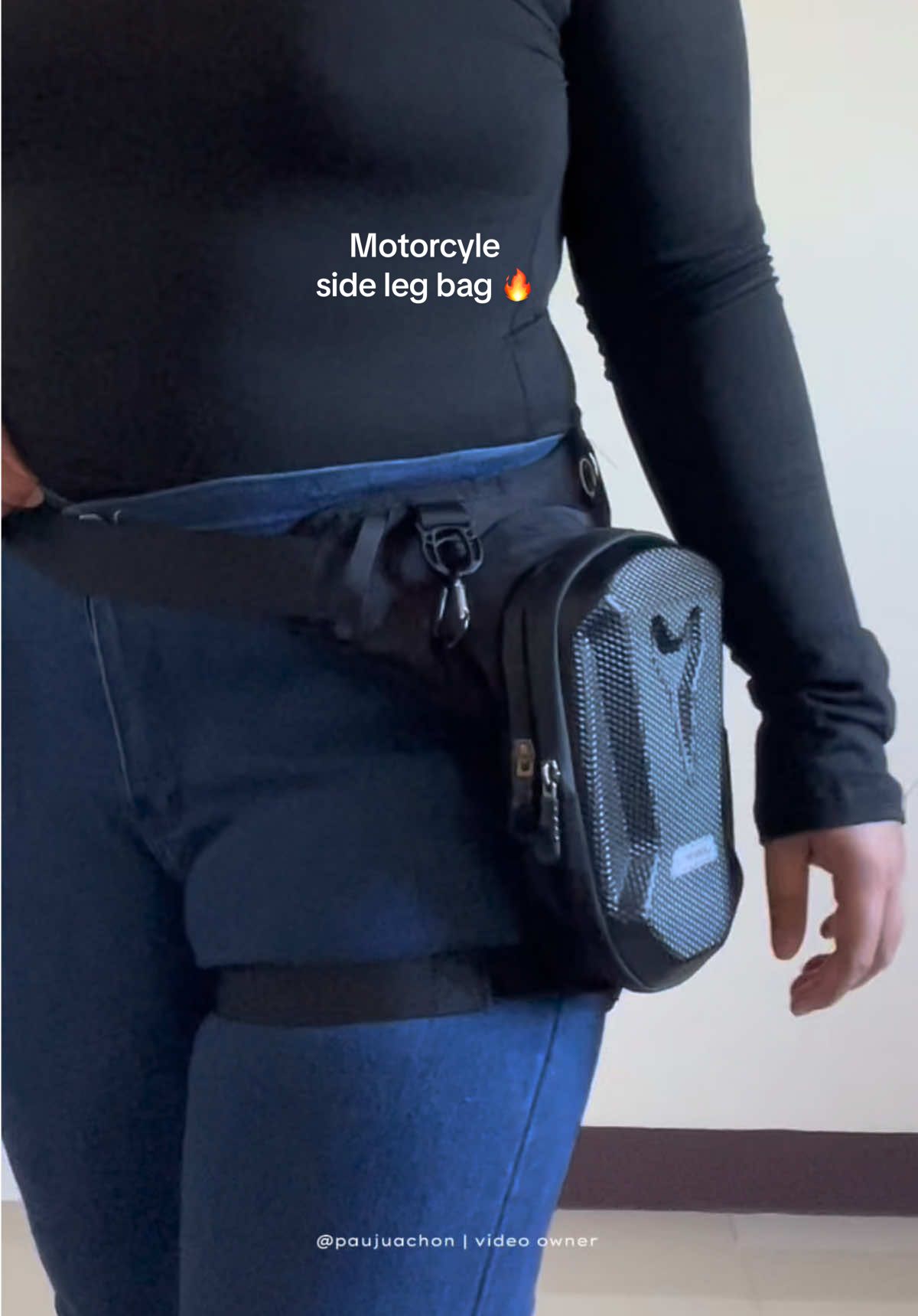motorcycle side leg bag 🔥 #sidelegbag #motorcyclebag #waistpack #bagfortravel #outdoorbag #fypage 