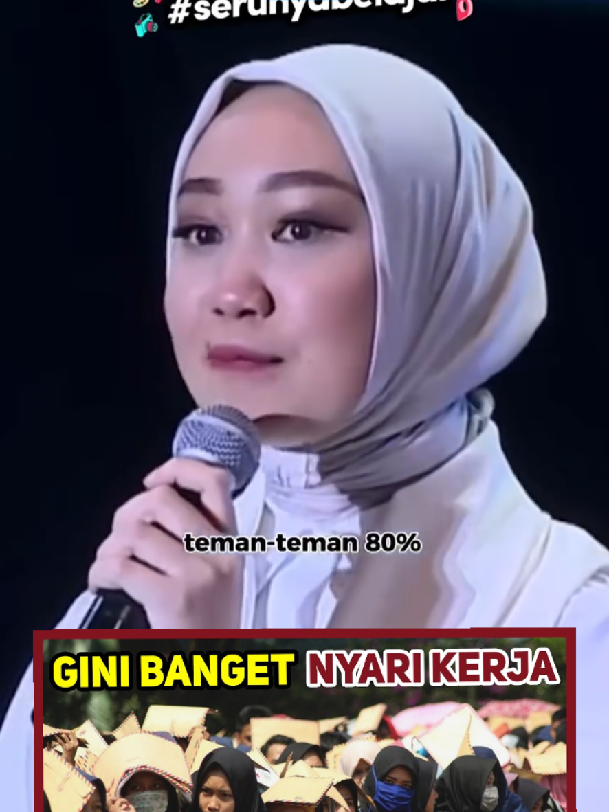gimana pendapatmu? (syarat kerja di Indonesia) note: mbak vina muliana ini hanya menyampaikan fakta yang ia ketahui, bukan berarti ia yang membuat peraturan atau lainnya. jadi mohon jangan hujat dan berkomentar lah yang baik tentang tokoh/pembicara tsb. karena pembuat dan pengesahan aturan adalah para pemimpin di perusahaan tertentu. ( dengan banyak faktor) tapi silakan utarakan pendapatmu, itu hak bersuara betapa sulitnya cari kerja di negeri ini. siapa tau pihak elit terkait mendengar suara kita para pencari kerja dan mengevaluasinya. demi Nasib rakyat yang ingin kerja cari uang halal dan positif bagi kehidupannya. semoga rejeki kalian mengalir terus. aamiin. #prabowo  #disnaker  #kerja  #indonesia  #lamarkerja 