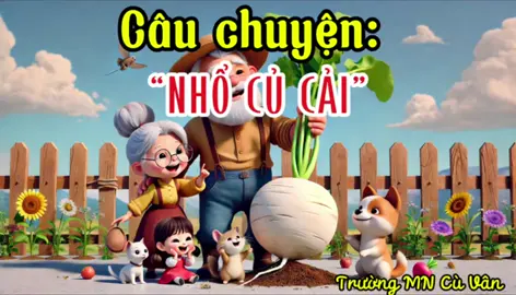 Câu Chuyện: nhổ củ cải phong cách AI