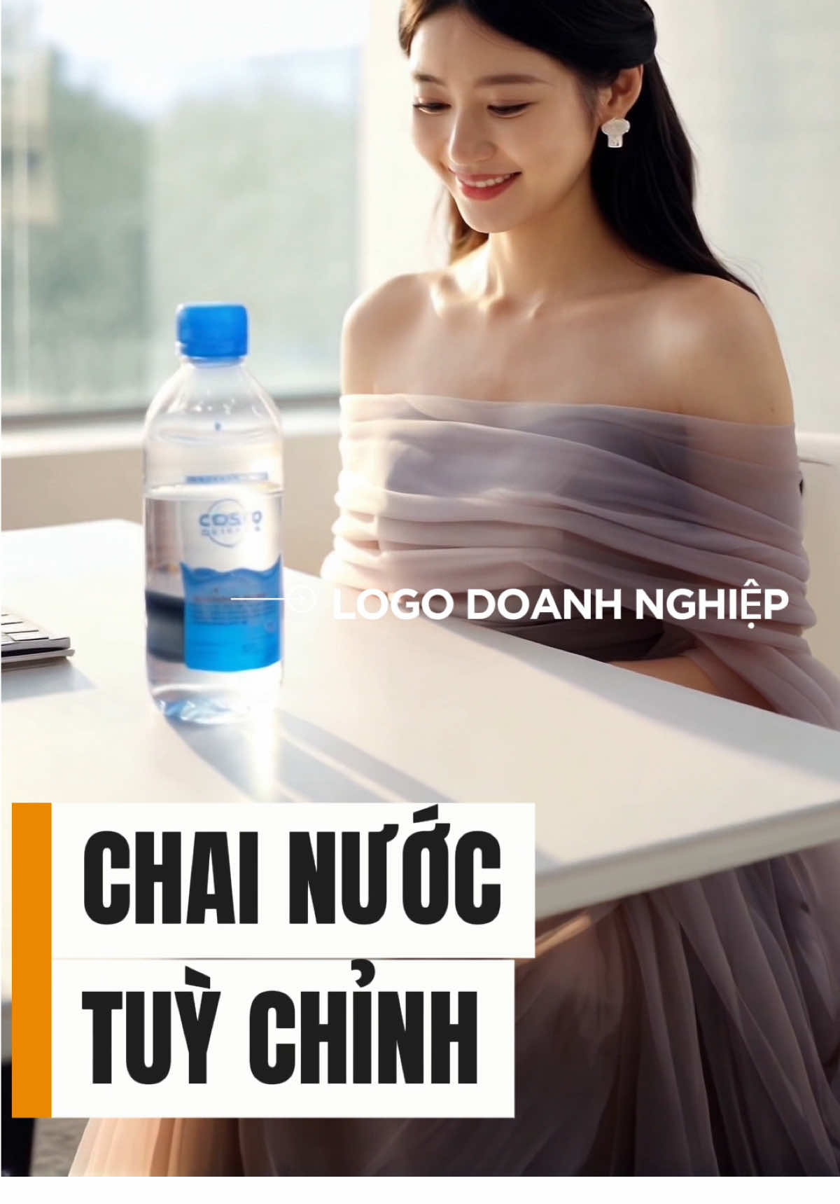 Chai nước tuỳ chỉnh cho doanh nghiệp #agaruvietnam 