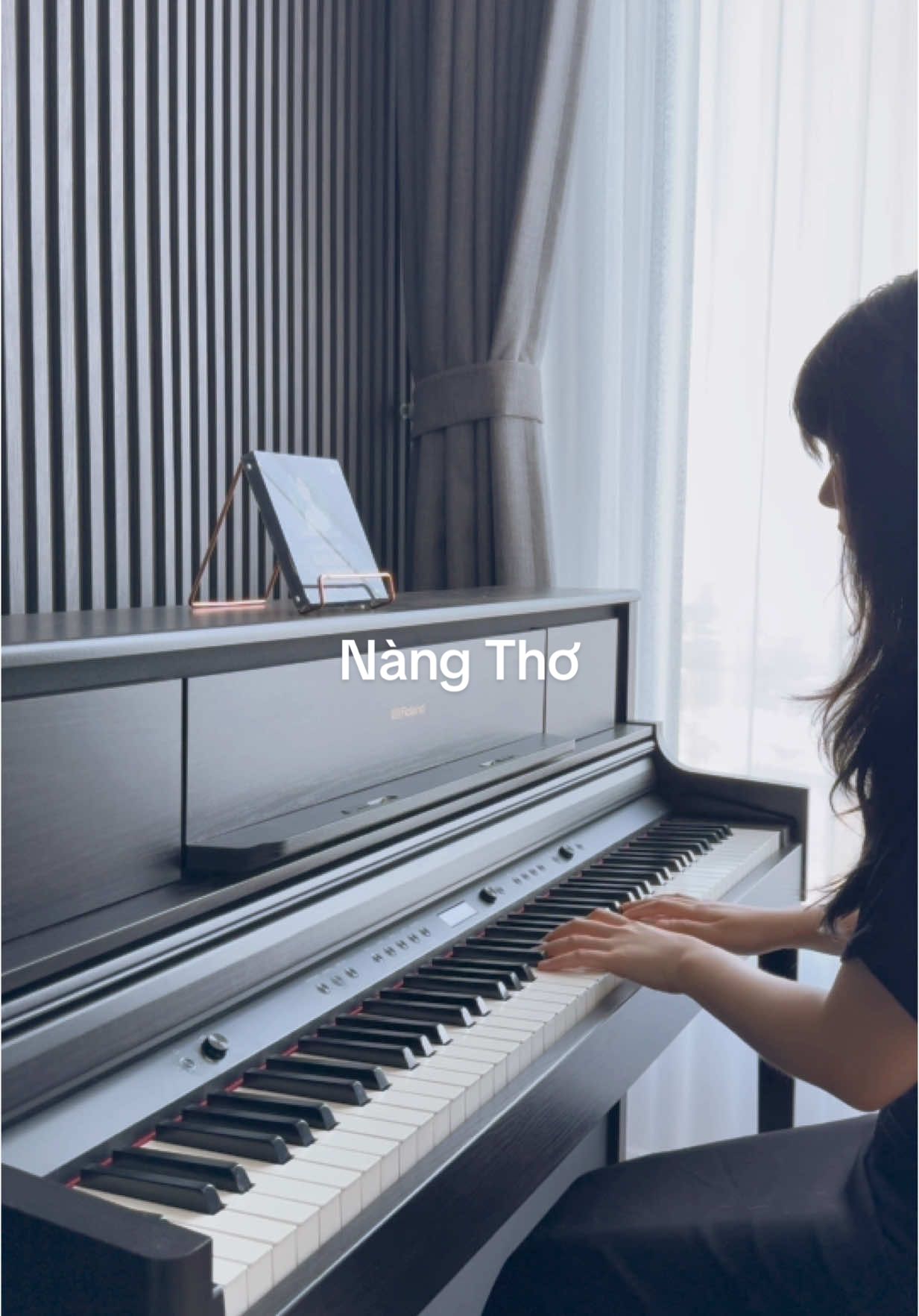 Em ngày em đánh rơi nụ cười vào anh 🌸 #nangtho #ancoong #ancoongpiano #pianocover #nhachaymoingay 