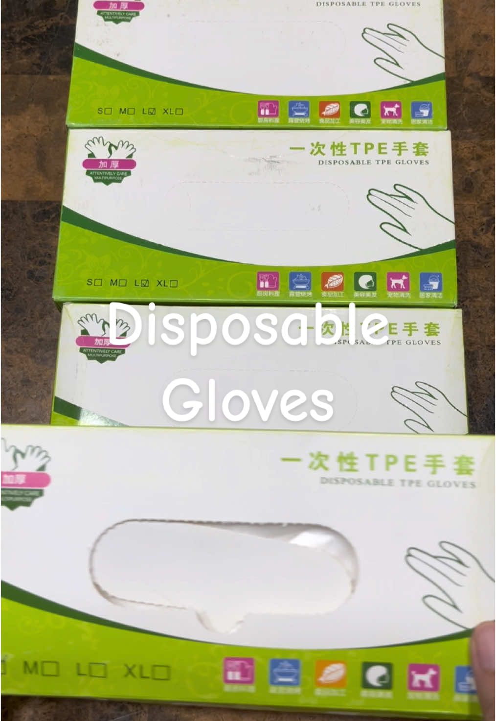 100 pcs TPE food safe disposable gloves. Matibay to. #disposablegloves #disposableglovesfoodsafe