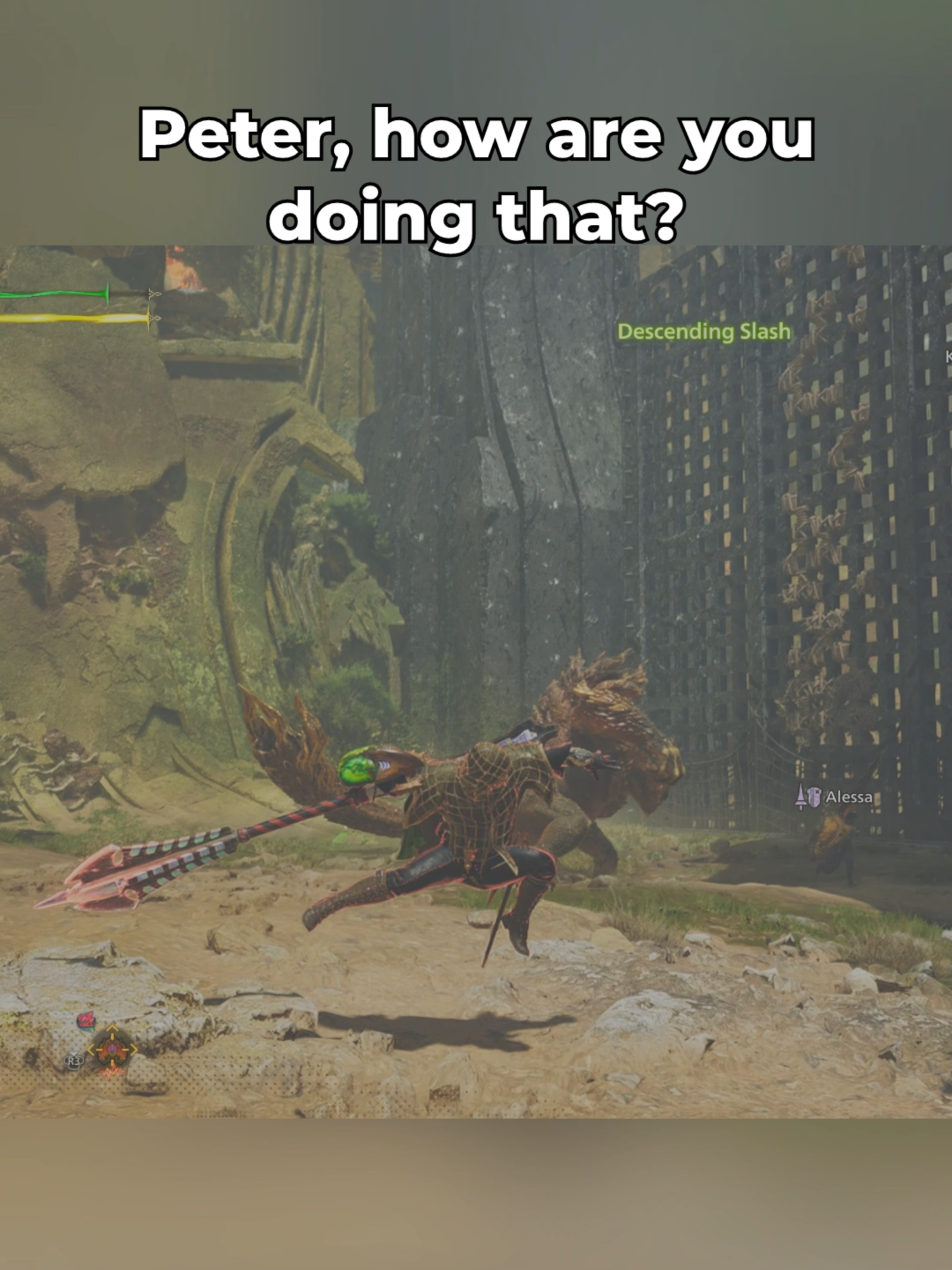 Peter how are you doing that? #monsterhunter #monsterhunterwilds #monhun #mhw #monsterhunterwildsglitch