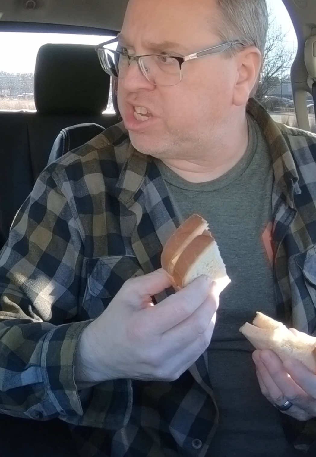 Not so Grilled, Grilled Cheese Food Review Part 2 - total disappointment with this Mukbang #mukbang #mukbangeatingshow #foodporn #foodtiktok #eatlocal #Foodie #couplecomedy 