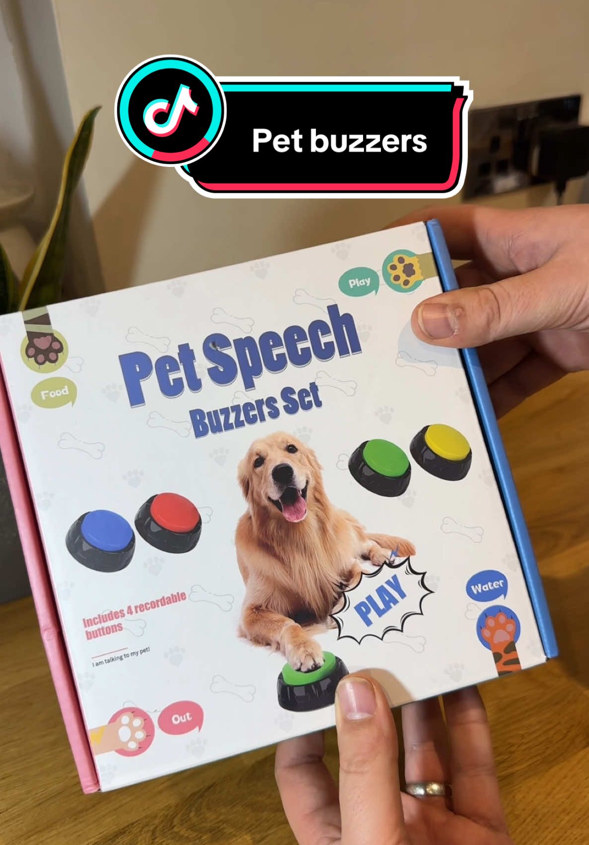 Unlock your pet’s voice with these amazing talking buttons! 🐶🐱 Train your furry friend to communicate with you—whether it’s for food, play, or cuddles! 🐾✨ Get your 4-piece set now and start the fun! 🛒 #PetButtons #TalkingPets #PetTraining #SmartPets #PetLover #DogTraining #CatTraining #ViralPet #TikTokMadeMeBuyIt #PetGadgets #FurryFriend #PetShop #PetAccessories #DogMom #CatMom #Pawfect #AnimalLover #PetCommunication #ShopNow #FYP 