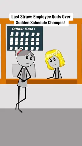 Last Straw: Employee Quits Over Sudden Schedule Changes!  Audio credit: @Lorena Jusino  #manager #managersbelike #worklife #workplace #fyp #usa_tiktok #usa🇺🇸 #animation #veronica #retail 