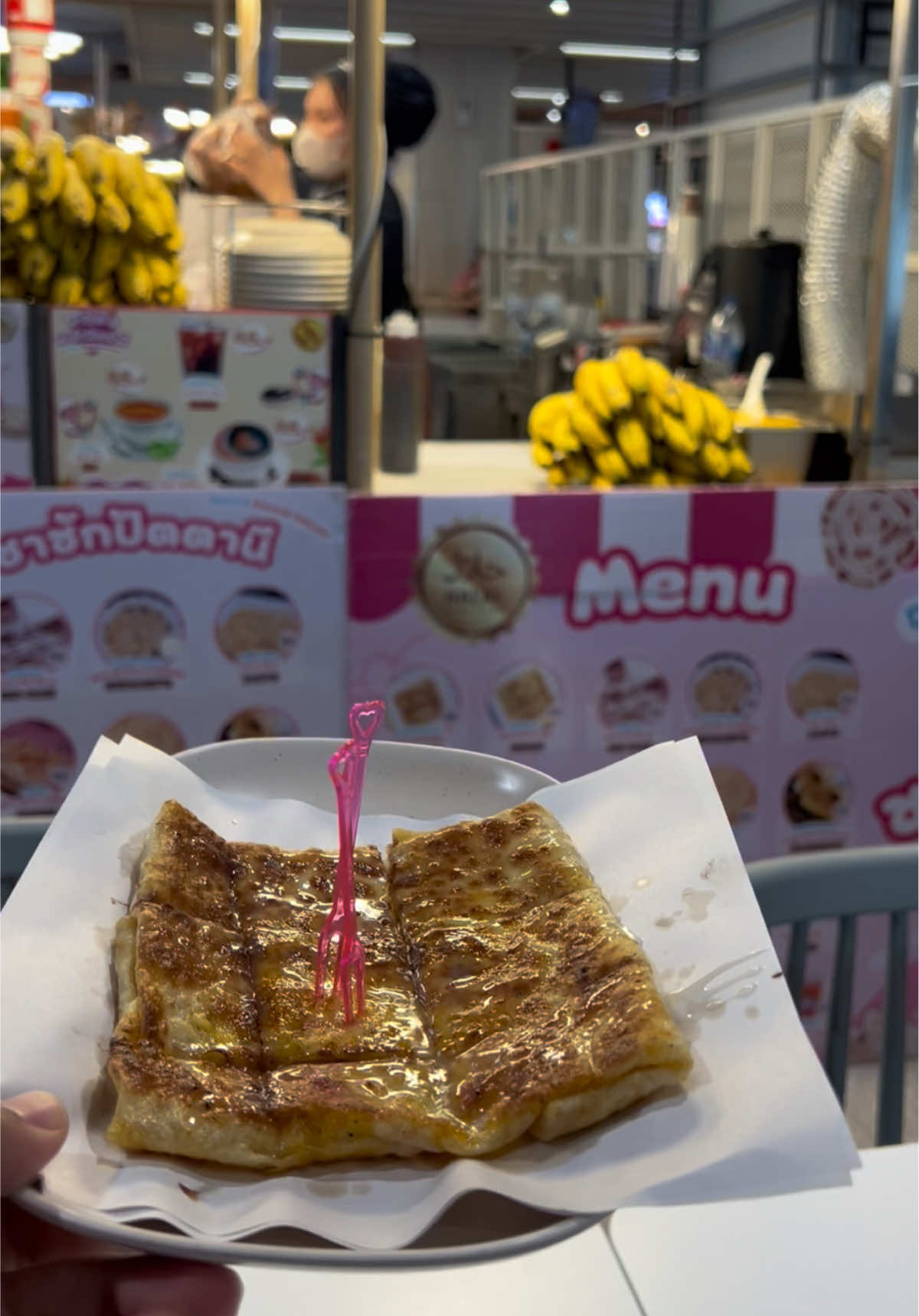 A must try when in Thailand #thaifood #bananapancakes #thaifoodlover #thailandtravel #thailandtrip #thailandtiktok 