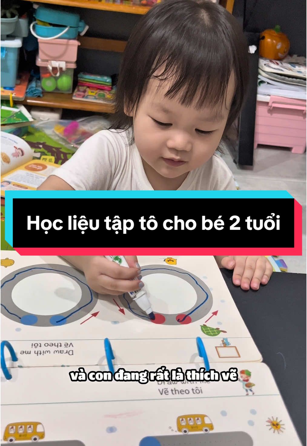 Học liệu tập tô cho bé 2 tuổi #meboivuive #mevabe #daycon #sachchobe #hoclieuchobe 