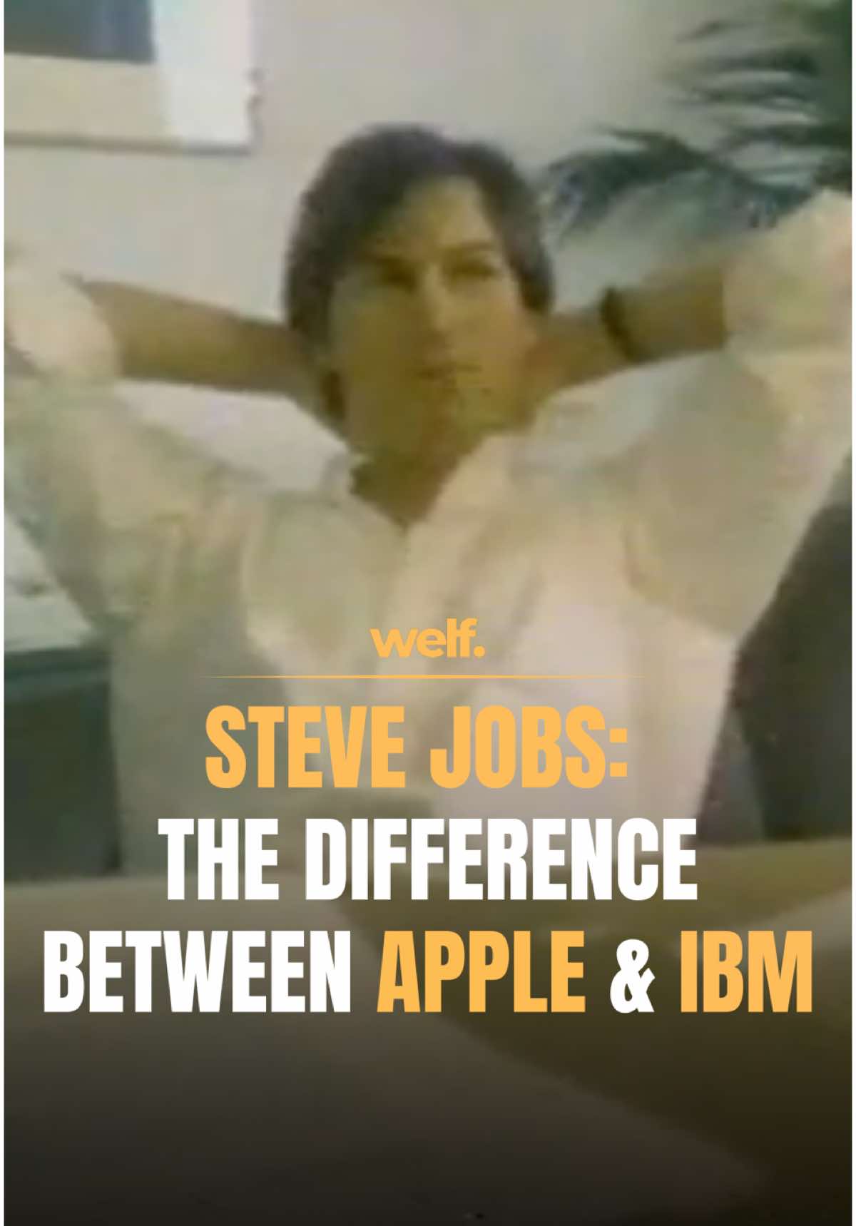 1984: Steve Jobs on the Difference Between Apple and IBM Follow welf club for more! In this rare clip from In Search of Excellence (1984), Steve Jobs explains why Apple was different from IBM—and why that difference mattered. 💡 Key Takeaway:  Jobs believed Apple was driven by creativity, innovation, and passion while IBM focused on control and business dominance. “Our goal was to build the best products, not to become the biggest company.” Jobs emphasized that Apple was about empowering individuals with technology, while IBM represented a corporate machine.  This mindset shaped Apple’s DNA and is what led to groundbreaking products like the Macintosh. 💡 True innovation comes from those who challenge the status quo, not those who play it safe. 💬 Do you think Apple’s original vision still holds true today? #SteveJobs #Apple #Innovation #Entrepreneurship #Macintosh #TechHistory #Leadership #1984 #Disruptors #BusinessExcellence #EntrepreneurMindset