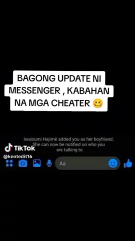 BAGONG UPDATE NI MESSENGER 😱. KABAHAN NG MGA CHEATER diyan 🥴🤣 #foryou #followers #fyppppppppppppppppppppppp #everyone 