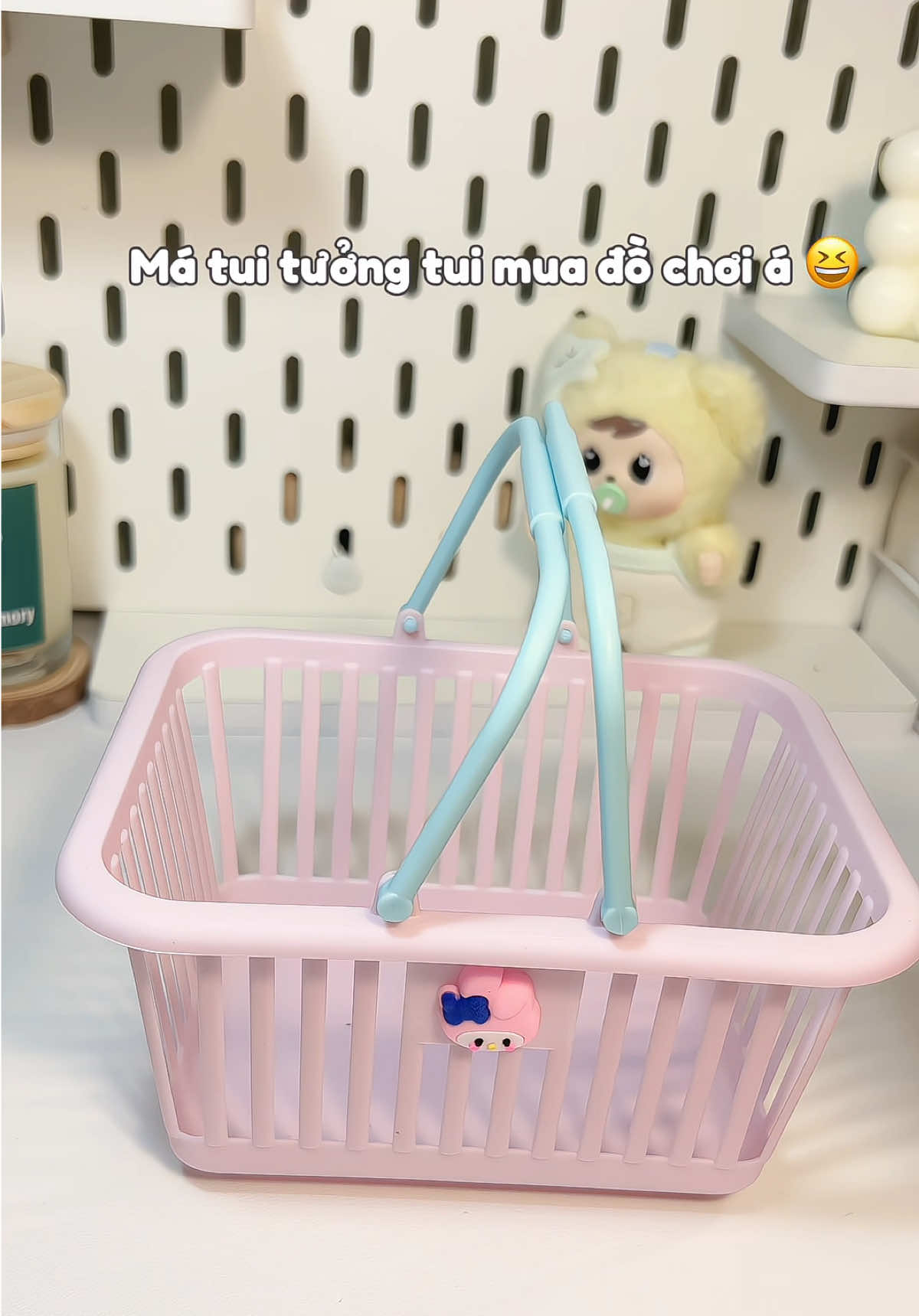 Giỏ đựng đồ mini siu cute nè mấy bà #cute #pink #mini #viral #xuhuong #fyp #tieutruongne 