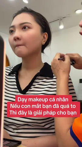 Makeup cá nhân ,giải pháp  makeup cho đôi  to tròn không bị lố trong makeup #dạymakeupcánhândễhiểu #phanthanhtammakeup2109 #xuhuong #makeupcanhan #daymakeupcánhânonline 